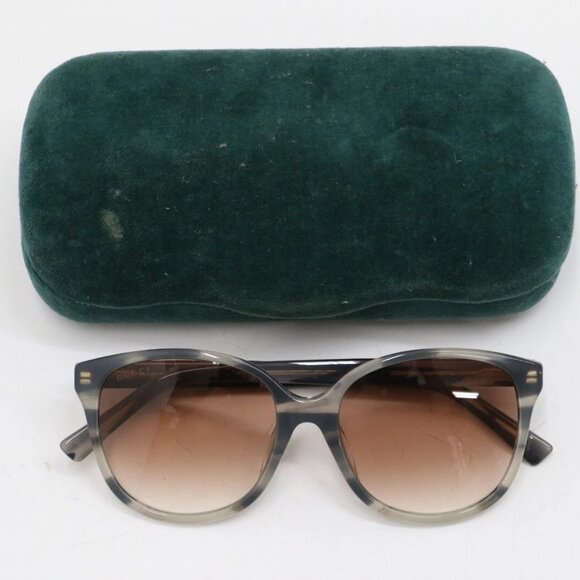 GUCCI GG0461SA 004 55 mm Square Havana Red Gradient Lenses Women's Sunglasses - Picture 1 of 16